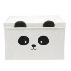 Boîte de rangement tissu motif panda 40x30xH25cm