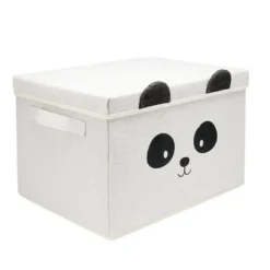 Boîte de rangement tissu motif panda 40x30xH25cm