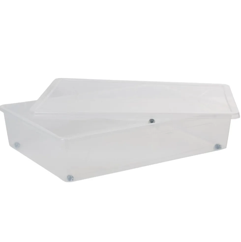 Boîte de rangement transparente 55 L