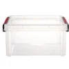 Boîte de rangement transparent avec fermeture à clips 5L