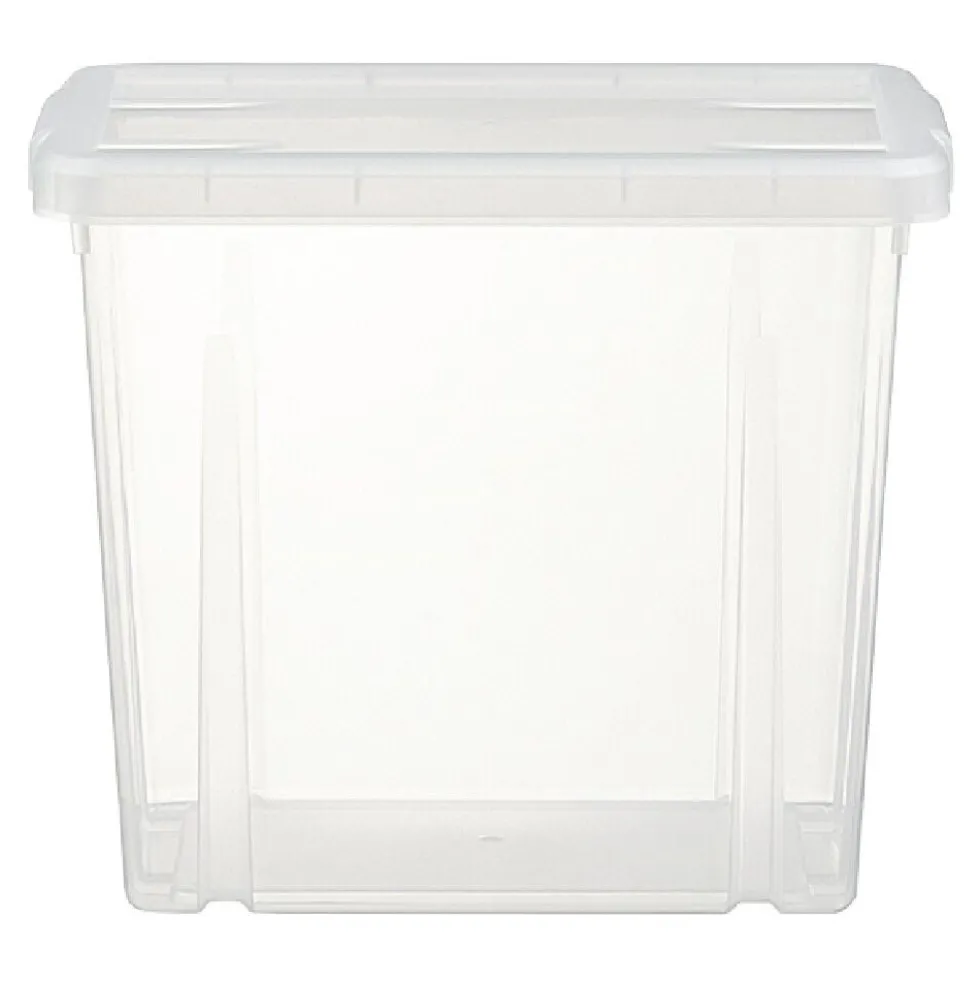 Boîte de rangement transparente avec couvercle 8,8L