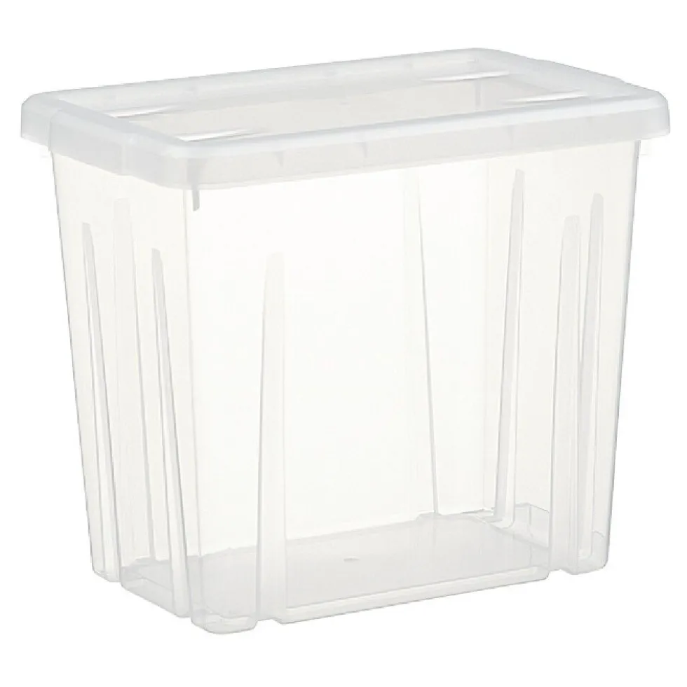Boîte de rangement transparente avec couvercle 8,8L