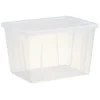 Boîte de rangement transparente avec couvercle 18,8L