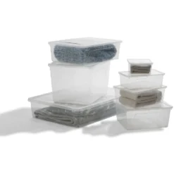 Boîte de rangement transparente 2 L