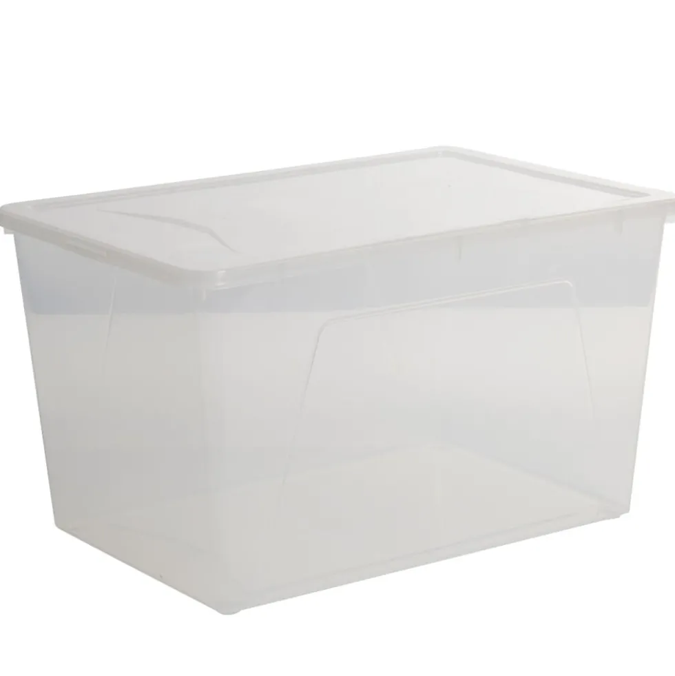 Boîte de rangement transparente 46 L