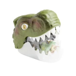 Boîte de rangement tête de dinosaure avec figurines