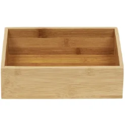 Boîte en bambou organisateur L.22,5xl.15xH.6,5 cm