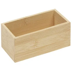 Boîte en bambou organisateur 15x7,5xH6,5 cm