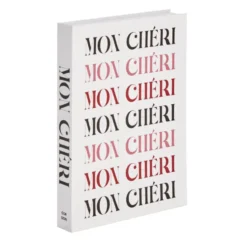 Boîte forme livre thème amour 22x16,5xÉp2,7cm
