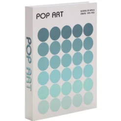 Boîte livre carton “Pop art” bleu 16,5x22cm