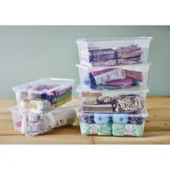 Boîte 6L plastique transparent x6