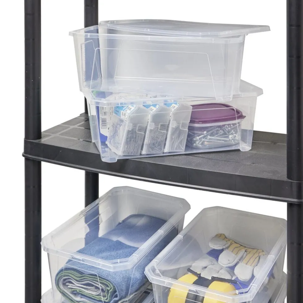Boîte 6L plastique transparent x6
