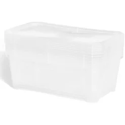 Boîte 6L plastique transparent x6