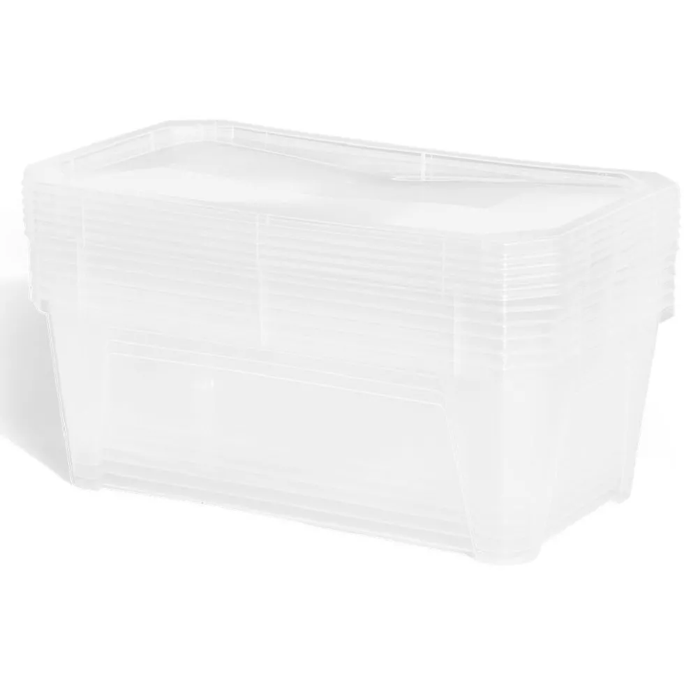 Boîte 6L plastique transparent x6