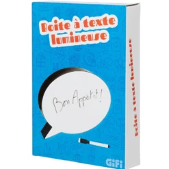 Boîte à message lumineuse en forme de bulle