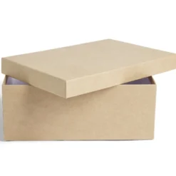 Boîte papier beige 28x19x10cm