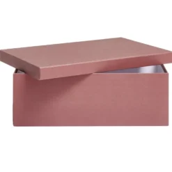 Boîte papier rouge rouille 40x26,5x13cm