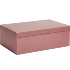 Boîte papier rouge rouille 40x26,5x13cm