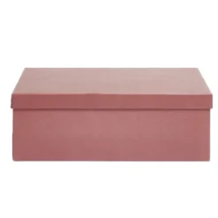 Boîte papier rouge rouille 40x26,5x13cm