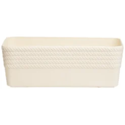 Boîte plastique beige 20x11xH7cm