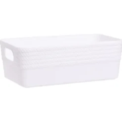 Boîte plastique blanc 20x11xH7cm
