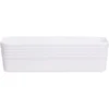 Boîte plastique blanc 25x11xH7cm