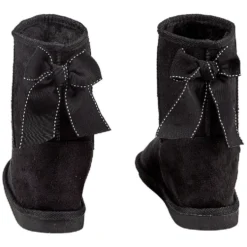 Botte pour enfant fourrée avec un noeud noir brodé à l'arrière T34/35