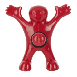 Bouchon de bouteille bonhomme rouge plastique