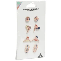 Boucle d'oreille beach (x8)