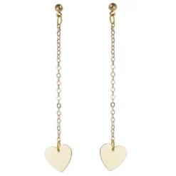 Boucles d'oreilles femme pendantes en métal L8,5cm (4 modèles)