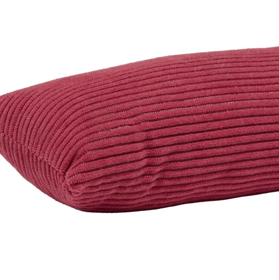 Boudin de porte côtelé polyester couleur unie Ø10x90cm (3 modèles)