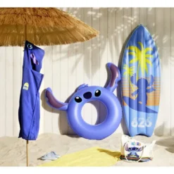 Bouée Disney Stitch bleue avec oreilles Ø90cm