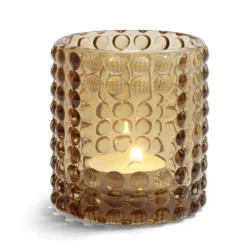 Bougeoir bubble marron Ø7,8cm