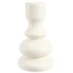 Bougeoir en céramique Ø7,5xH12,5cm (3 modèles)