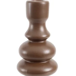 Bougeoir en céramique Ø7,5xH12,5cm (3 modèles)