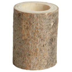Bougeoir rondin de bois Ø6xH8cm