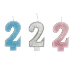 Bougie anniversaire chiffre 2