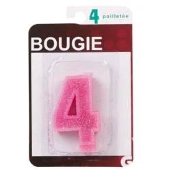 Bougie anniversaire chiffre 4