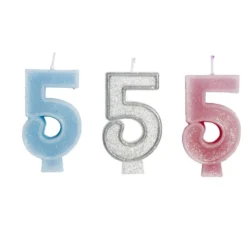 Bougie anniversaire chiffre 5