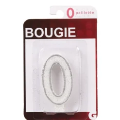 Bougie anniversaire chiffre 0