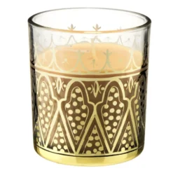 Bougie bijou parfumée dans verre senteur musc blanc Ø7xH8cm