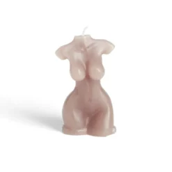 Bougie buste marron foncé 5x3,5xH7,5cm