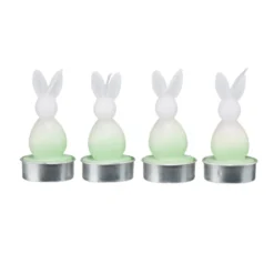 Bougie chauffe plat forme lapin Ø4xH8,5cm (4 modèles)