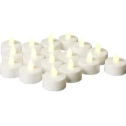 Bougie chauffe-plat LED blanc x18