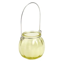 Bougie citronnelle dans verre à suspendre Ø8x7cm (3 modèles)