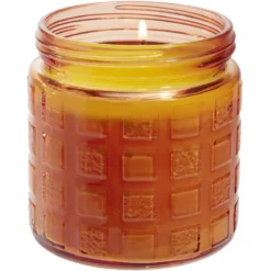 Bougie citronnelle 32h pot verre Ø11xH12cm (3 modèles)