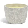 Bougie citronnelle pot ciment grain de riz Ø20xH14cm