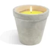 Bougie citronnelle pot ciment Ø15xH14cm