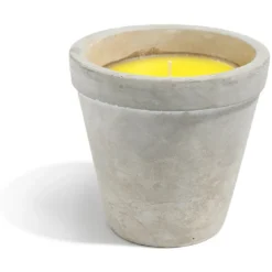 Bougie citronnelle pot ciment Ø15xH14cm