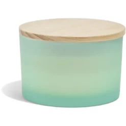 Bougie citronnelle verre et bois